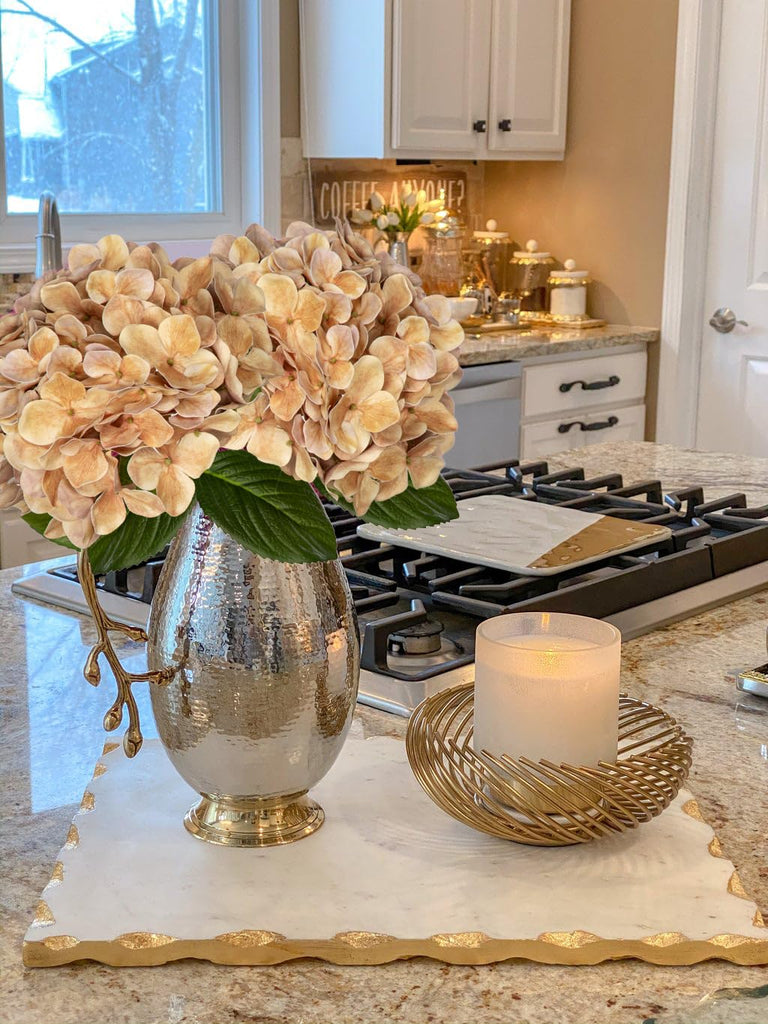Fake Hydrangeas Real Touch Hydrangea 26" Large Artificial Hydrangea Silk Hydrangea for Wedding Bouquet, Home, Party