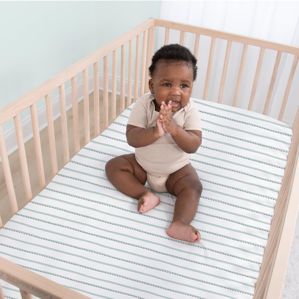4-Pack Fitted Crib Sheet Set - Super Soft & Breathable Baby Girl or Boy Crib Sheets, Nursery Decor, Fit for Standard