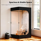 Sauna Box - Portable Sauna for Home with Upgraded 3L 1500W Steamer, Folding Chair and Non-Slip Mat for Relaxation Spa