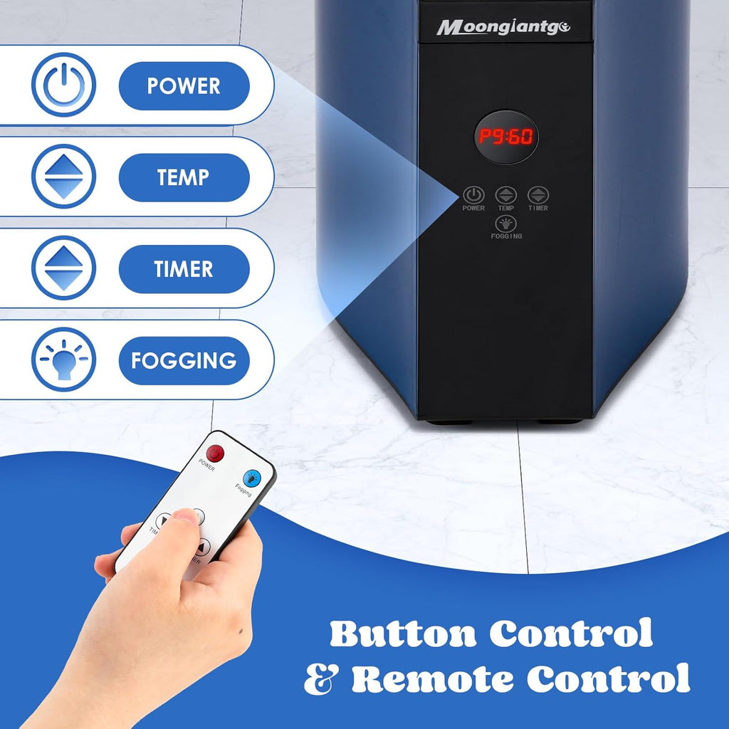 Portable Sauna Steamer, 3L Locking Steamer Machine with Remote Control