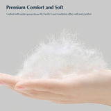 Comforter King, Filled in White Goose Down Bedding Comforter King，All Season White Luxury Hotel Fluf