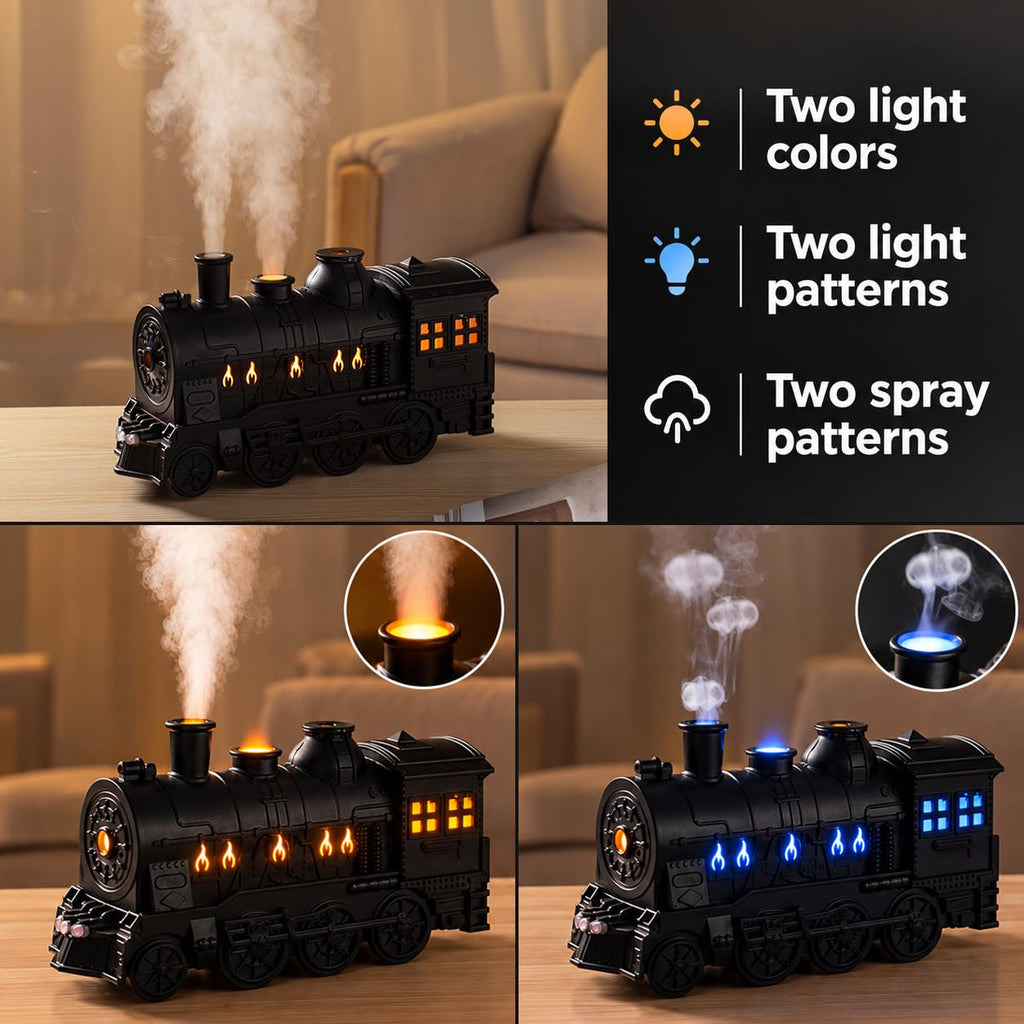 Retro Steam Train Essential Oil Diffuser Set with 2 Oils 300ml