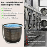 Mini Portable Washing Machine and Dryer,2 in 1 Manual Washing Machine for Clothes Spin Dryer Mini Traveling Outdoor