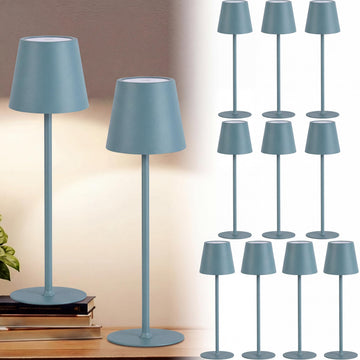 12 Pack Cordless Table Lamp Portable Rechargeable Lamp, Blue