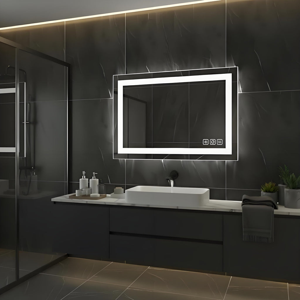 36x28inches Rectangle LED Bathroom Mirror
