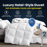 Goose Feathers Down Fiber Comforter King Duvet Insert,100% Cotton