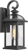 Outdoor Lights Fixtures Wall Mount, Outdoor Wall Sconce with Seeded Glass Waterproof Outside Exterior Lighting Fixture
