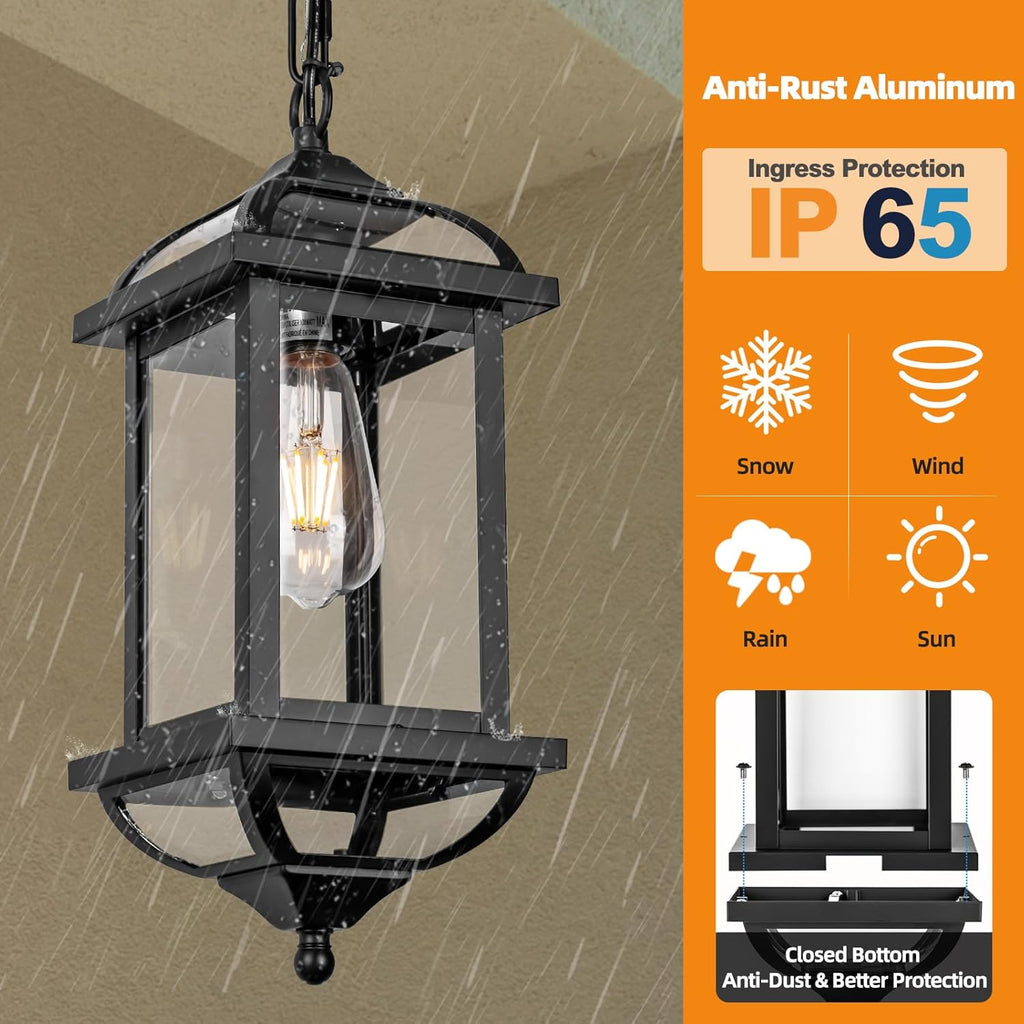 Large Outdoor Pendant Light Fixture Ceiling 16 Inch
