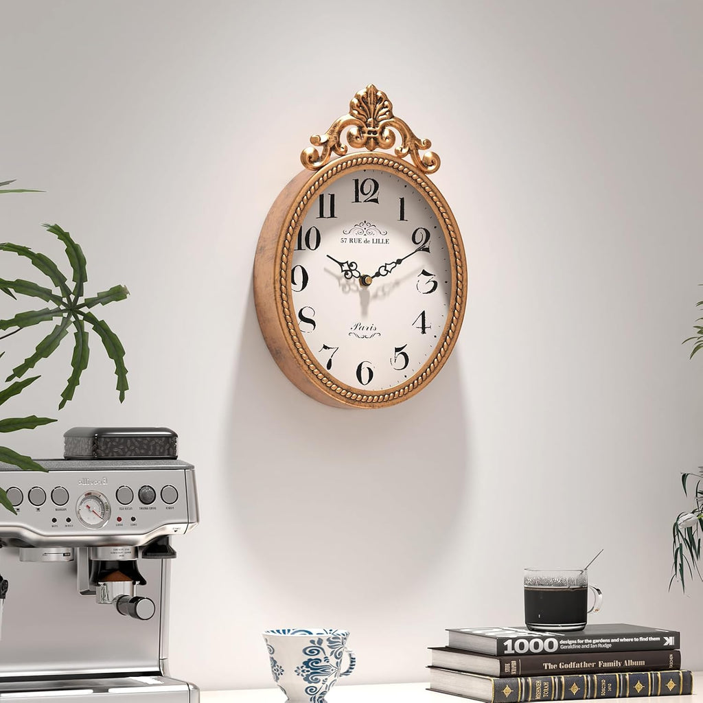 Abdurey Small French Retro Decorative Wall Clock
