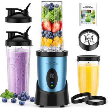 Smoothie Blender Kitchen, 900W Personal Blender with 3 To-Go Cups