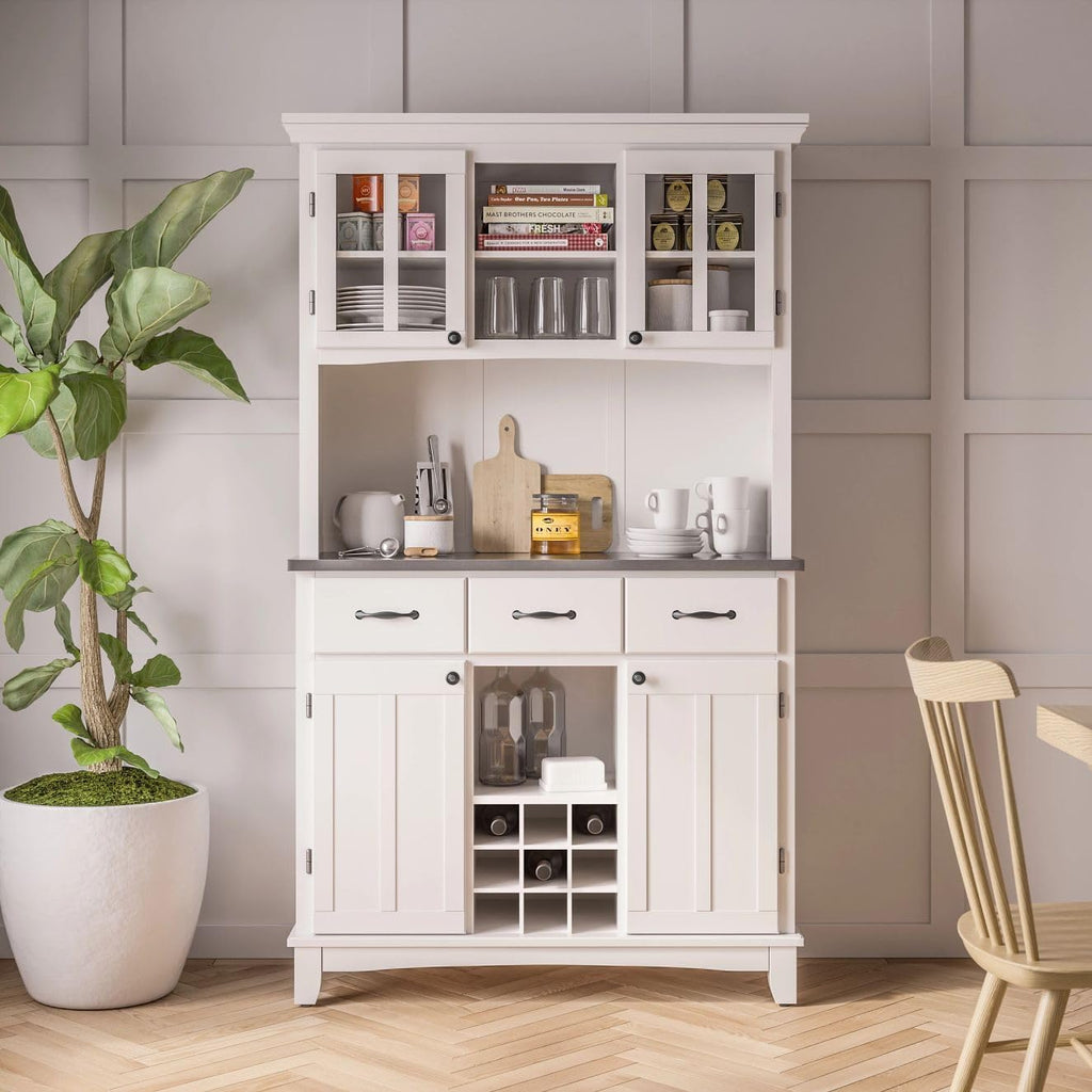 Server sideboards-buffets-credenzas, Hutch, Off White