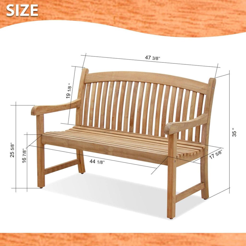 Geneve 5-Piece Patio Rectangular Dining Table Set | Certified Teak | Ideal for Outdoors and Indoors