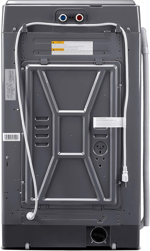 1.6 Cu.ft Portable Washing Machine, 11lbs Capacity Fully Automatic Compact Washer with Wheels, 6 Wash Programs Laundry