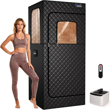 Portable Steam Sauna Tent for Home, Full Size Sauna Box Portable Sauna for Home, 9 Adjustable Heat Levels