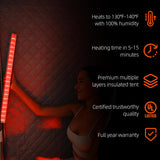 Upgraded Steam Sauna with Red Light Therapy Panel for Personal Home Spa