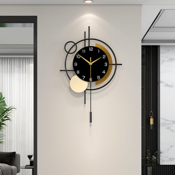 Wall Clock Decor Modern Clock Pendulum Silent