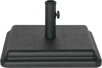 40 Pound Umbrella Base - Weighted Umbrella Base For Use With Patio Table - Heavy Duty Base for Umbrella - Black