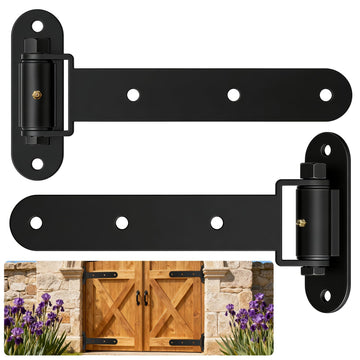 Heavy Duty Gate Hinges 900Lbs, 13" Bolt/Weld, Matte Black