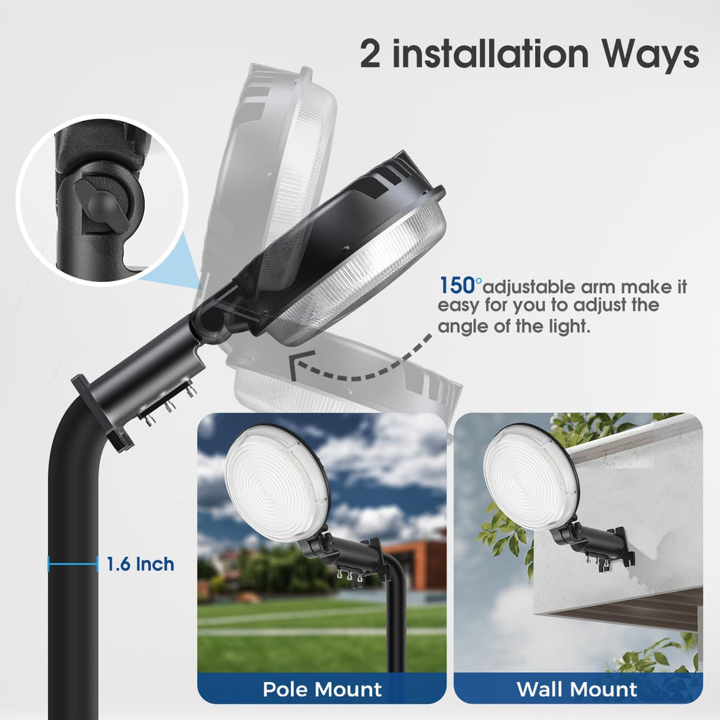 LED Barn Light, 150W 20000LM Dusk to Dawn Outdoor Security Light, 150° Adjustable Angle with Photocell Sensor, 6500K