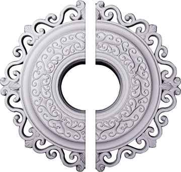 22"OD x 6 1/4"ID x 1 3/4"P Orrington Ceiling Medallion, Fits Canopies up to 6-1/4", 2 Piece
