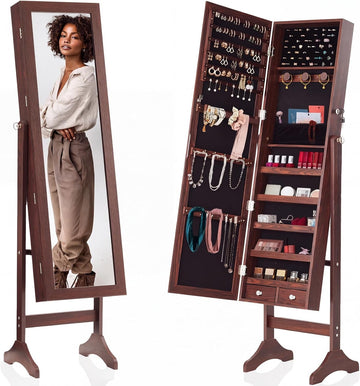 Jewelry Armoire Cabinet, Jewelry Organizer, Freestanding