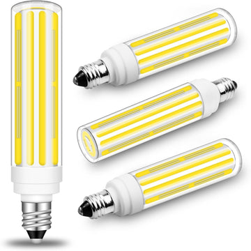E11 T4 Candelabra Bulbs Dimmable 10W 120V Daylight White 6000K 4-Pack