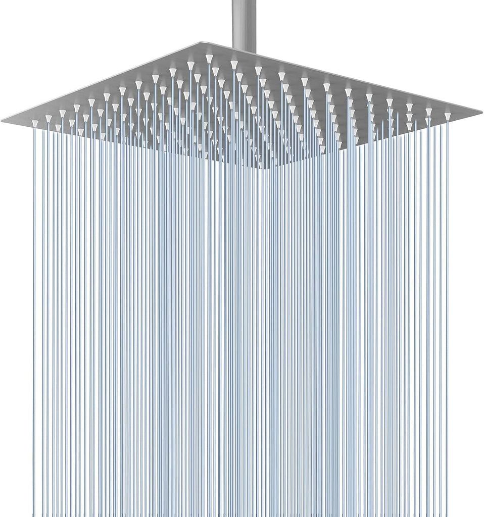 Rain Shower Head - High Flow Large Rainfall Shower Heads Made of Stainless Steel