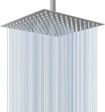 Rain Shower Head - High Flow Large Rainfall Shower Heads Made of Stainless Steel