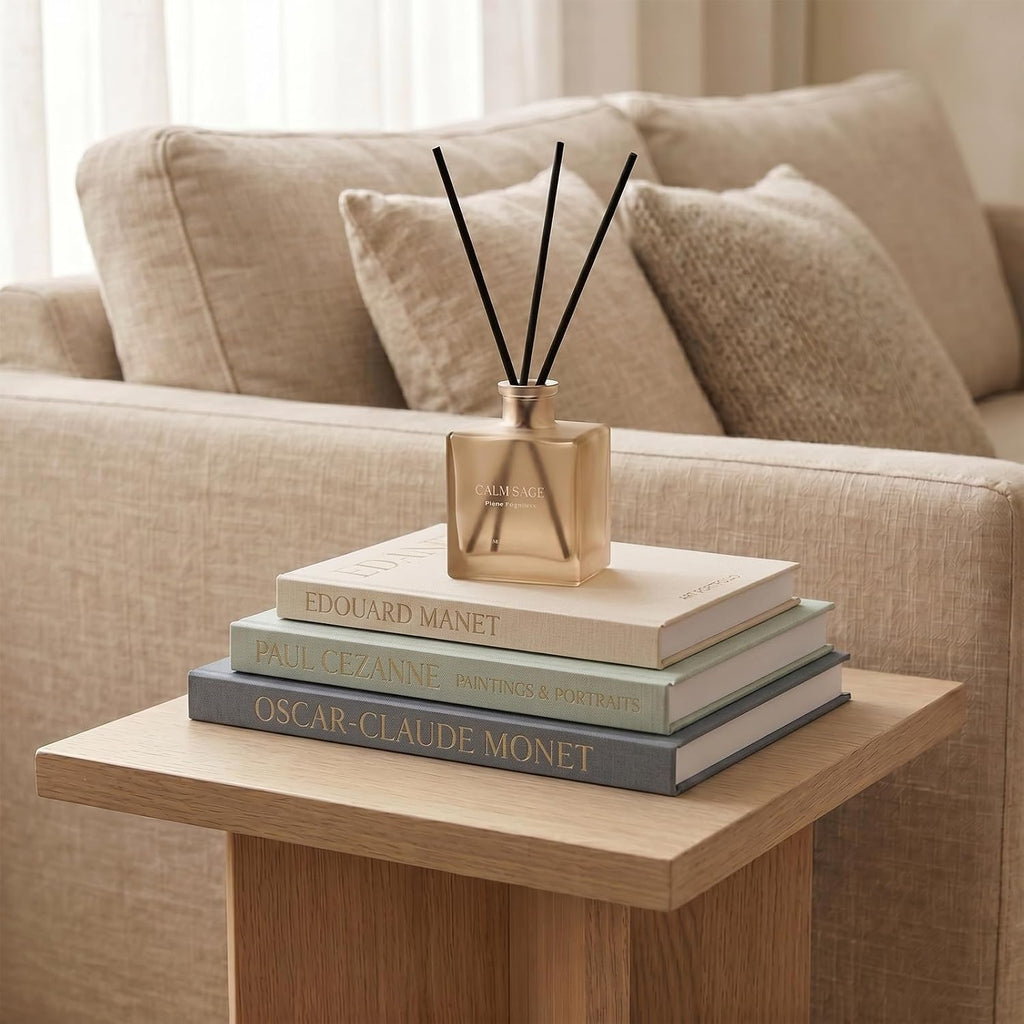 Decorative Book Set (3 Linen Fabric Simulation Book) Decorative Box with Hidden Storage Space Suitable for Decorating