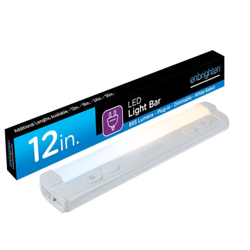 12 Inch Plug in Under Cabinet Light with 5 Color Temperatures