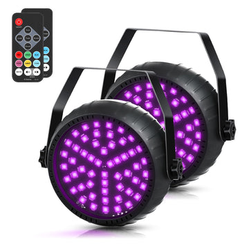 Rechargeable Strobe Lights for Parties Wireless LED Halloween Strobe Light Battery Powered, Remote Control & Sound