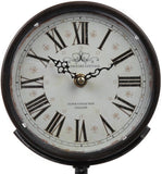 Lily's Home Antique Inspired Decorative Mantle Clock with Large Roman Numerals