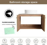 30" Floating Bathroom Vanity with Sink, 30 Inch Single Sink Wall Mounted Bathroom Vanity