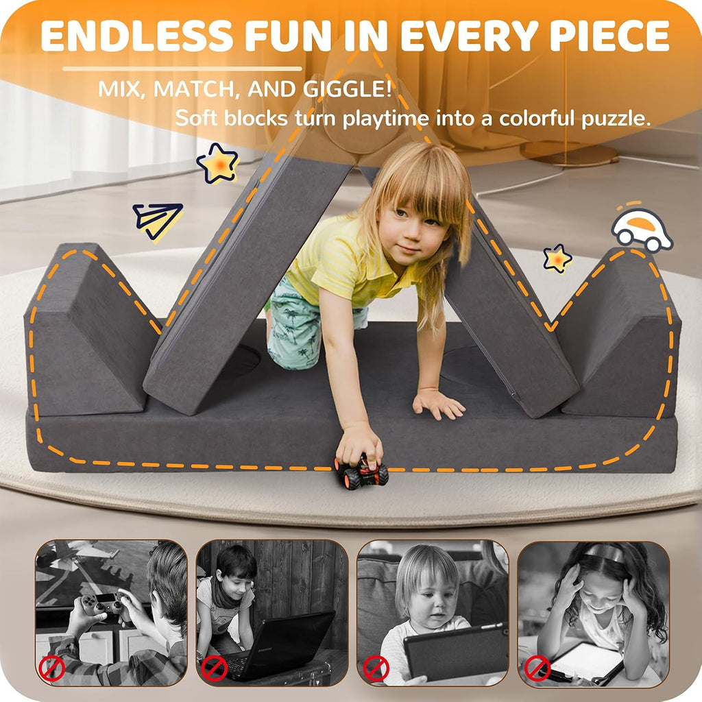 Toddler Couch, Piece Modular Kids Play Couch