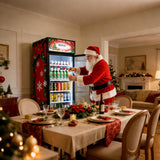 COOLER 255L/270 Qt Commercial Beverage Refrigerator | Glass Door Merchandiser Fr