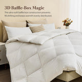 Luxury Down Feather Fiber Comforter Queen