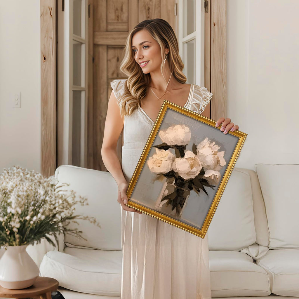 11x14 Gold Picture Frames Set of 6, Rustic Gold Frames Set for Gallery