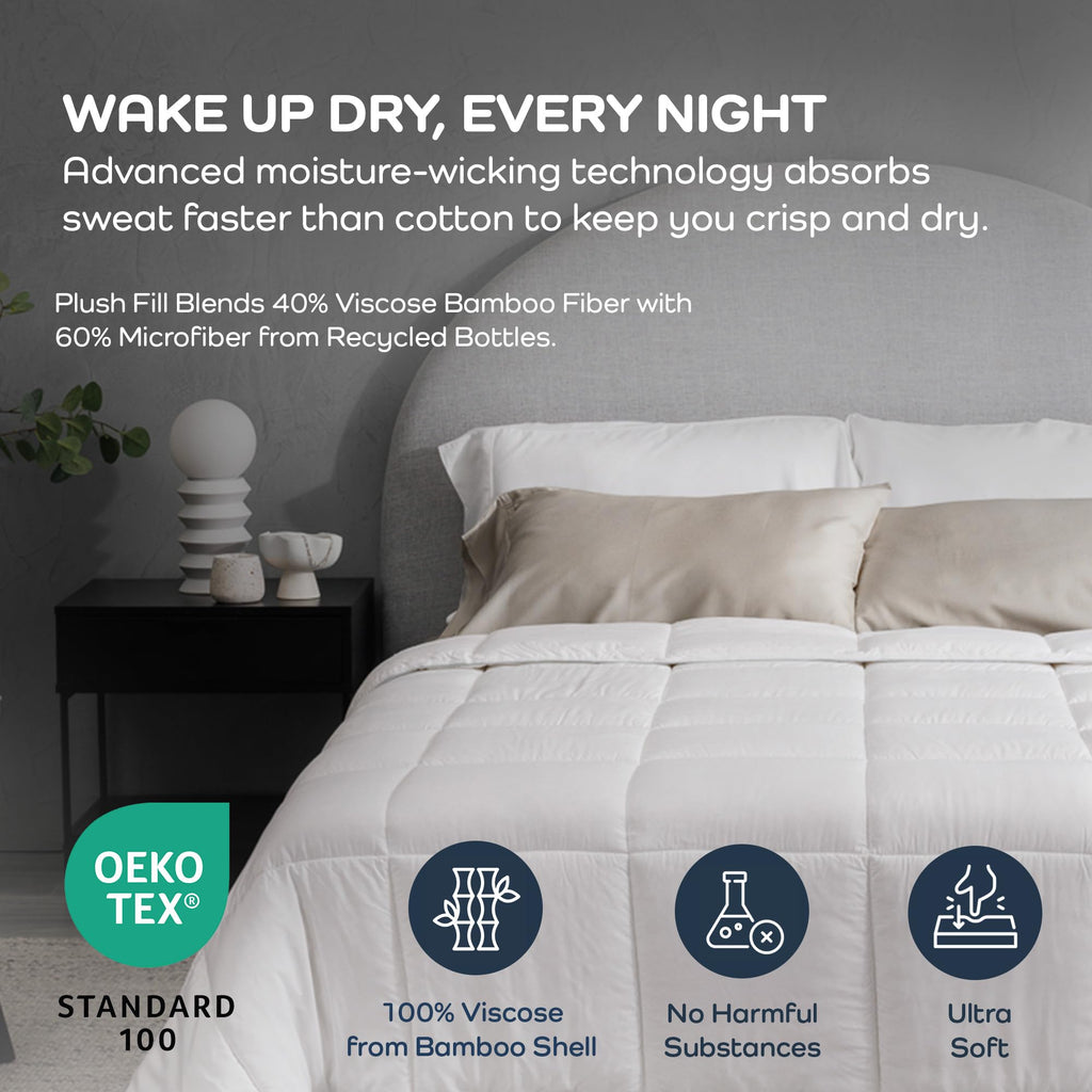 Bamboo Comforter - Extra Thick, Queen Size - (88" x 90")