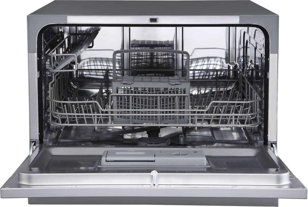 DWP63 21-5/8 Inch Wide 6 Place Setting Countertop Dishwasher - Silver