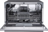 DWP63 21-5/8 Inch Wide 6 Place Setting Countertop Dishwasher - Silver