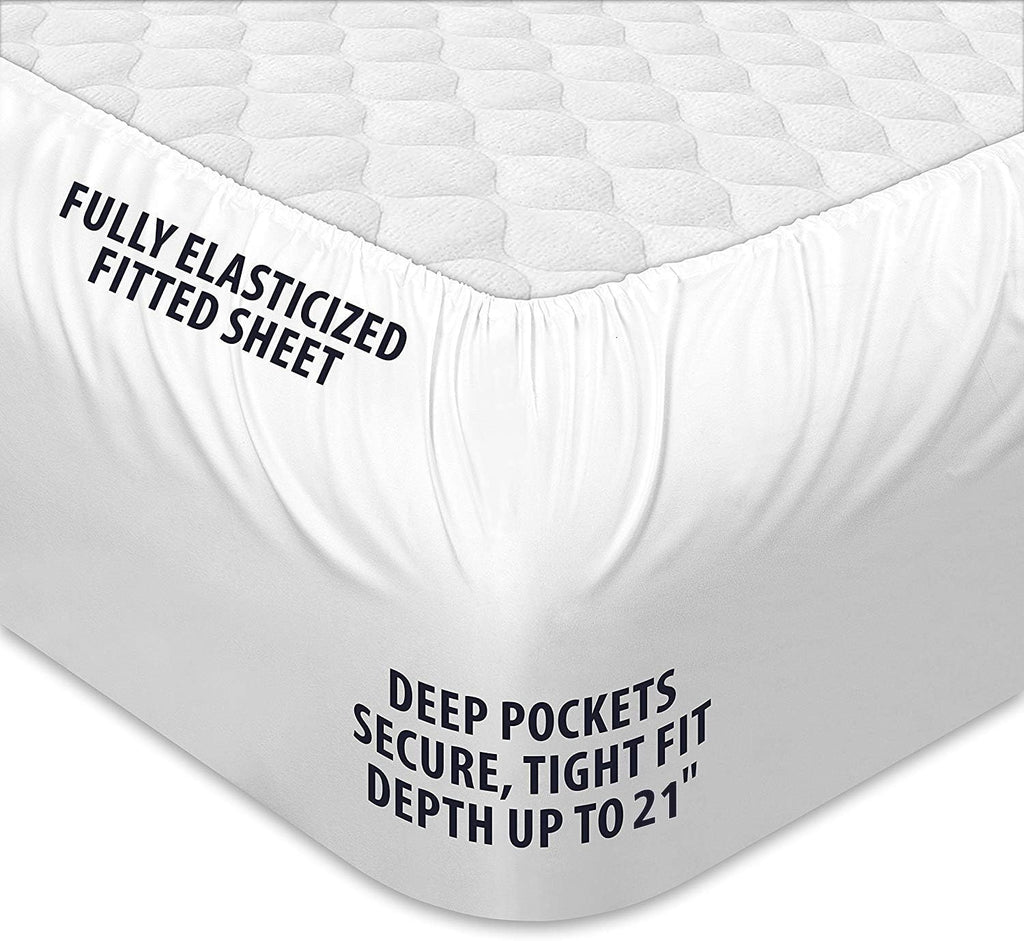 Queen Mattress Topper, Cotton Extra Thick Pillow Top Mattress Pad | 100% Cotton Top Bed Topper Protector, Cooling