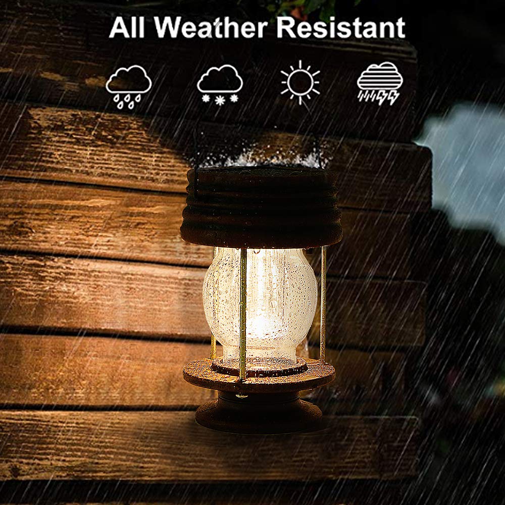 Solar Lanterns Outdoor, Hanging & Table lights Patio Decor 2PK
