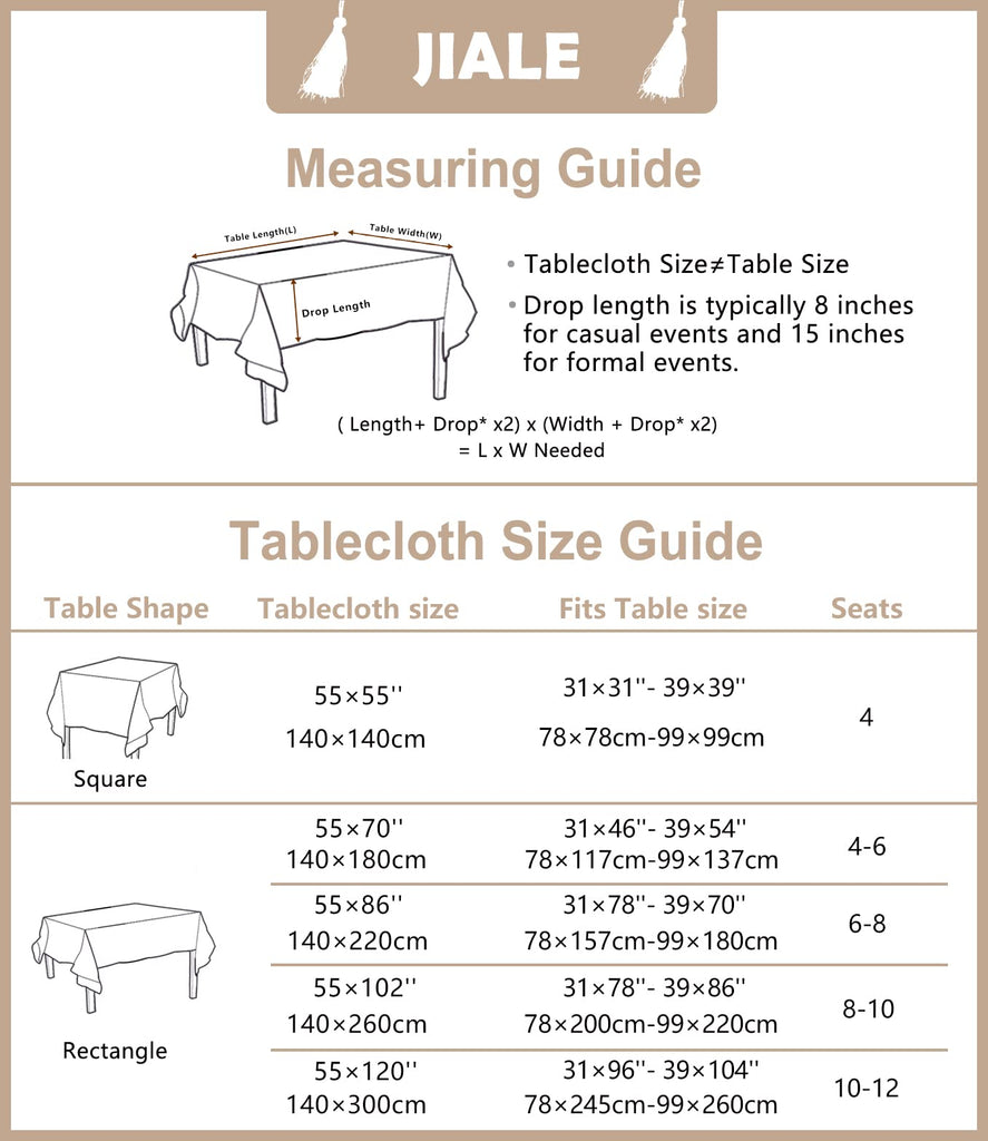 Tablecloths for Rectangle Tables, Cotton Linen Table Cloth Waterproof Tablecloth Wrinkle Free Farmhouse Dining Tables