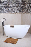 VTRS592928 59-Inch Contemporary Freestanding Acrylic Bathtub, White