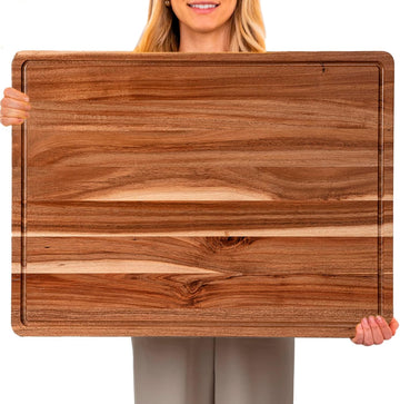 24 x 18 In Acacia Cutting Board , XXL Extra Large Charcuterie Cheese Platter Serving Tray, Food Prep and Serving