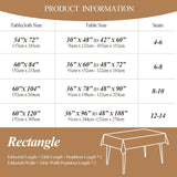 Premium 100% Linen Hemstitch Tablecloth-60 x 84 Inch White, Natural Fabric, Rectangular Tablecloth a