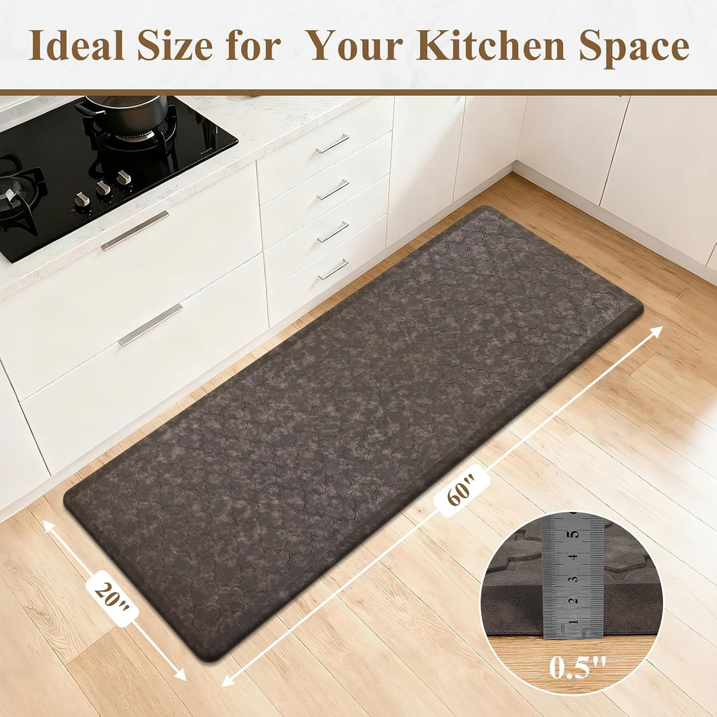 Anti Fatigue Kitchen Mats for Floor 20"x60", Cushioned Standing Mat