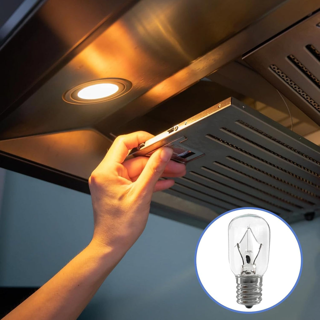 Light Bulbs for Whirlpool Microwave, 40w 125v E17 Microwave Light Bulbs Under Hood, Oven Light Bulb, High