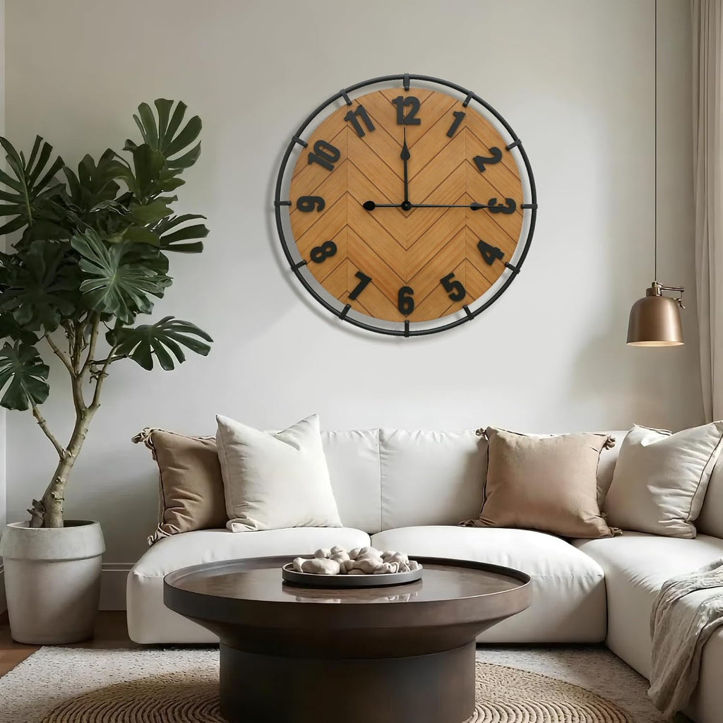 27 Inch Large Farmhouse Wall Clock