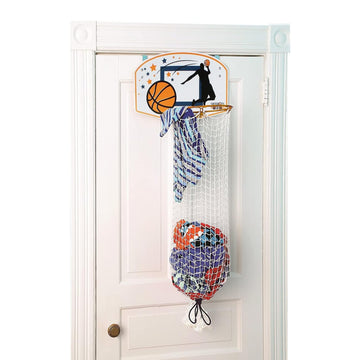 Over the Door Hanging Laundry Hamper - Basketball Hamper - Boys